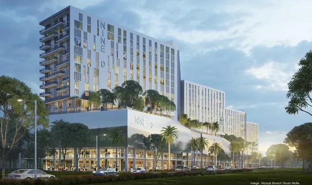 90 Wave, 70 Wave apartments and commercial planned near Dania Pointe by NBWW – South Florida Business Journal